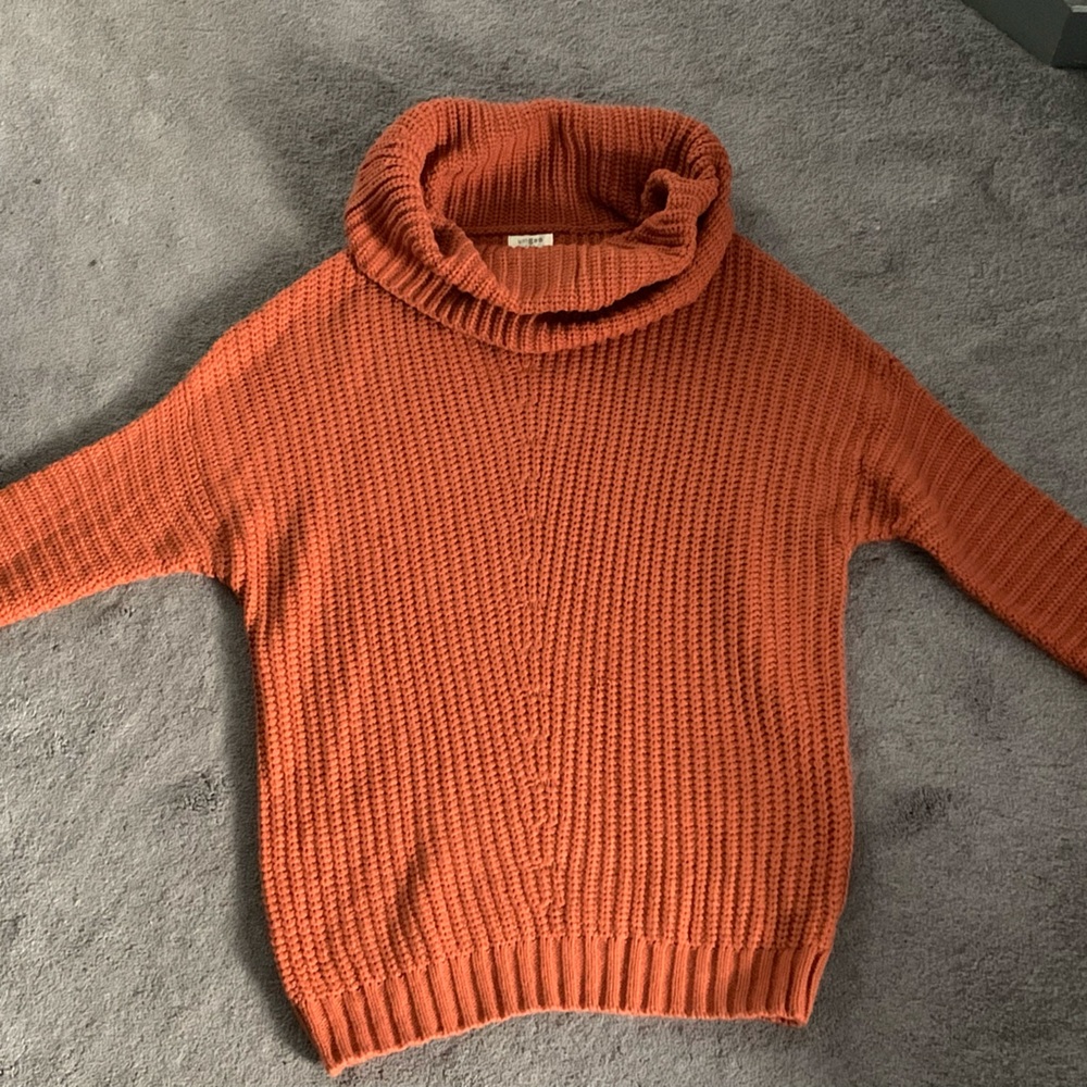 Beautiful sweater with a large neckline